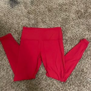Full length red size small Athleta leggings